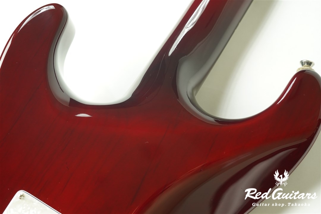 MD Guitars G7-Q - See-through Red | Red Guitars Online Store